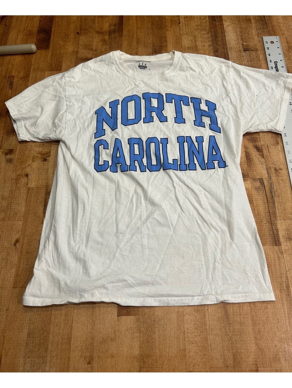 Champion Authentic Athleticwear North Carolina White T-Shirt Large